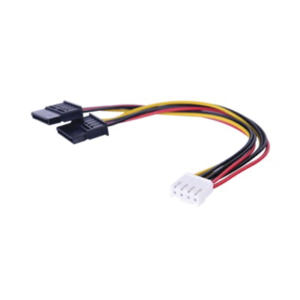 Cable Doble de Corriente SATA / Compatible con DVR´s epcom y HIKVISION / 15 cm de Longitud