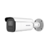 Bala IP 4 Megapixel / Lente Mot. 2.8 a 12 mm / 60 mts IR EXIR / Anticorroción / IK10 /  WDR 120 dB / PoE / Videoanaliticos (Filtro de Falsas Alarmas) / Ultra Baja Iluminación / Entrada y Salida de Audio y Alarmas