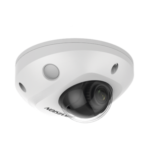 Mini Domo IP 2 Megapixel / Lente 2.8 mm / 15 mts IR EXIR / Micrófono Integrado /Exterior IP66 / IK08 / PoE / Audio y Alarmas / H.265+ / Videoanaliticos Integrados / Onvif