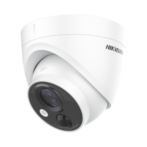 Turret FLASH TURBOHD (LED Blancos Intermitentes) / PIR (EVITA Falsas Alarmas) / 2 Megapixel (1080p) / 20 mts IR EXIR / Lente 2.8 mm / IP67 / Salida de Alarma