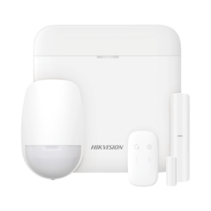 (AX PRO) KIT de Alarma AX PRO con GSM (3G/4G) / Incluye: 1 Hub con bateria de respaldo / 1 Sensor PIR / 1 Contacto Magnético / 1 Control Remoto / Wi-Fi / Compatible con Hik-Connect P2P