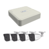 KIT IP 4 Megapixel / NVR de 4 Canales / 4 Cámaras IP Bala