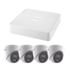 KIT IP 1080p / NVR de 4 Canales / 4 Cámaras IP Turret ColorVu