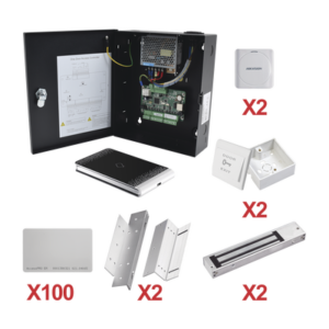 Kit de Control de Acceso con TARJETA para 2 Puertas   / TODO INCLUIDO / Software IVMS4200 incluido