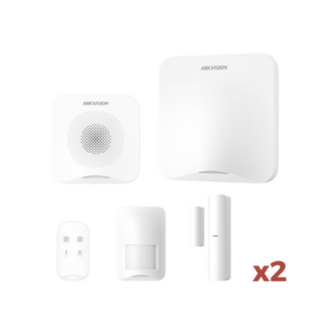 (AX HOME) KIT de Alarma AX HOME / Incluye: 1 Hub con batería de respaldo / 1 Llavero / 1 PIR / 2 Contactos Magnéticos / 1 Sirena / Wi-Fi / 3G/4G / Compatible con Hik-Connect P2P y Hik-Partner PRO