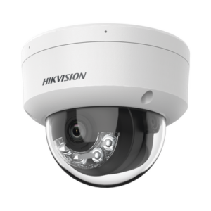 Domo IP 8 Megapixel (4K) / Lente 2.8 mm / Dual Light (30 mts IR + 30 mts Luz Blanca) / Micrófono Integrado / IK08 / ACUSENSE Lite / Exterior IP67 / H.265 / PoE / ONVIF / Micro SD