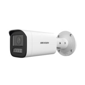 Bala IP 4 Megapíxel / Lente Motorizado 2.8 a 12 mm / Dual Light (50 mts IR + 50 mts Luz Blanca) / ACUSENSE Lite / Microfono Integrado / Exterior IP67 / WDR 120 dB / PoE / ONVIF / Micro SD