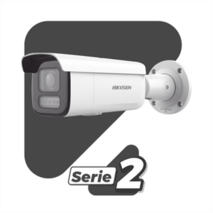 [Dual Light + 2 Micrófonos Integrados] Bala IP 2 Megapixel / Lente Mot. 2.8 a 12 mm / 60 mts Luz Blanca + 60 mts IR / ACUSENSE / Exterior IP67 / IK10 / WDR 120 dB / PoE+ / ONVIF / Alarmas I/O / Micro SD / Metal / ACUSEARCH