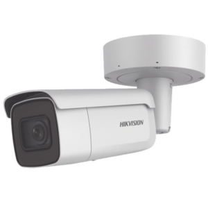 Bala IP 8 Megapixel (4K) / 50 mts IR EXIR / Lente Mot. 2.8 a 12 mm / Ultra Baja Iluminación / IP67 / IK10 / Videoanaliticos Integrados / WDR 120 dB / PoE+ / Audio y Alarmas /