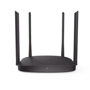 Router Inalámbrico WISP Gigabit / Hasta 1200 Mbps / Doble Banda AC (2.4 GHz y 5 GHz) / 3 Puertos LAN 10/100/1000 Mbps + 1 Puerto WAN 10/100/1000 Mbps /  4 Antenas Externas Omnidireccional de 5 dBi / Interior