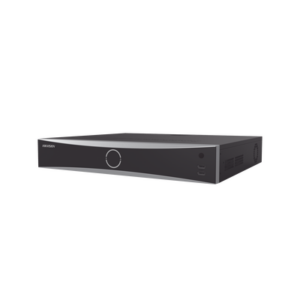 NVR 12 Megapixel (4K) / 16 canales IP / 16 Puertos PoE+ / AcuSense (Evita Falsas Alarmas) / Reconocimiento Facial / 4 Bahías de Disco Duro / Switch PoE 300 mts  / HDMI en 4K / Alarmas I/O