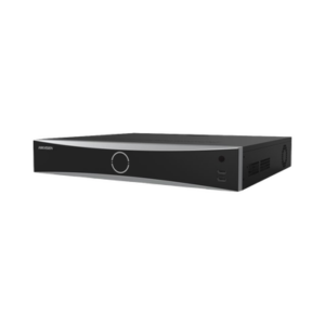 NVR 12 Megapixel (4K) / 32 canales IP / 16 Puertos PoE+ / Reconocimiento Facial / AcuSense (Evita Falsas Alarmas) / 4 Bahías de Disco Duro / Switch PoE 300 mts / HDMI en 4K / Alarmas I/O