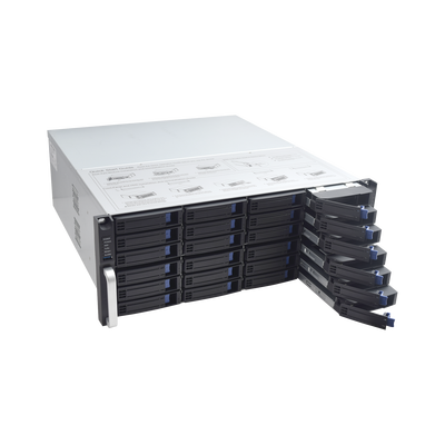 NVR 12 Megapixel (4K) / 128 canales IP / 24 Bahías de Disco Duro / 4 Puertos de Red / Soporta RAID con Hot Swap / NVR de Alto Desempeño - Image 3