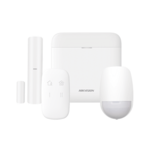 (AX PRO) KIT de Alarma AX PRO / Incluye: 1 Hub con bateria de respaldo / 1 Sensor PIR / 1 Contacto Magnético / 1 Control Remoto / WiFi / Compatible con Hik-Connect P2P