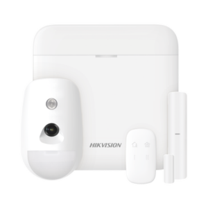 (AX PRO) KIT de Alarma AX PRO con GSM (3G/4G) / Incluye: 1 Hub / 1 Sensor PIR con Cámara / 1 Contacto Magnético / 1 Control Remoto / WiFi / Compatible con Hik-Connect P2P