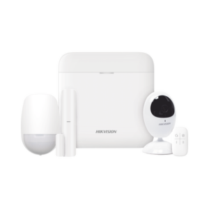 (AX PRO) KIT de Alarma AX PRO / Incluye: 1 Hub con bateria de respaldo / 1 Sensor PIR / 1 Contacto Magnético / 1 Control Remoto / 1 Cámara IP / WiFi / Compatible con Hik-Connect P2P