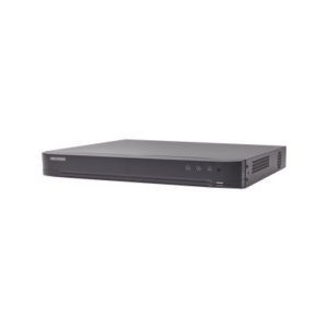 DVR 16 Canales TurboHD + 8 Canales IP / 5 Megapixel Lite – 3K Lite / Acusense (Evita Falsas Alarmas) / Audio por Coaxitron / 1 Bahía de Disco Duro / H.265+ / Salida de Video en Full HD