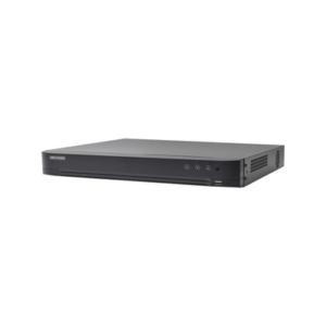 DVR 32 Canales TurboHD + 8 Canales IP / 5 Megapixel Lite – 3K Lite / Acusense (Evita Falsas Alarmas) / Audio por Coaxitron / 2 Bahías de Disco Duro / H.265+ / Salida de Video en Full HD