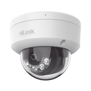 HiLook Series / Domo IP de 4 Megapixel   / Lente 2.8 mm / 30 mts IR /  Micrófono Integrado / Exterior IP67 / PoE / WDR 120  / H.265+ / ONVIF