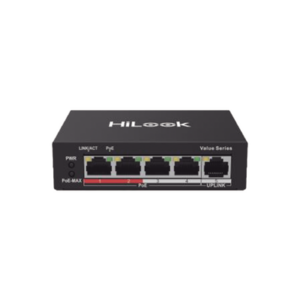 Switch PoE+ / 4 Puertos 10/100 Mbps PoE+ (af / at) / 1 Puerto 10/100 Mbps Uplink / Modo Extendido hasta 250 Metros / 35 Watts